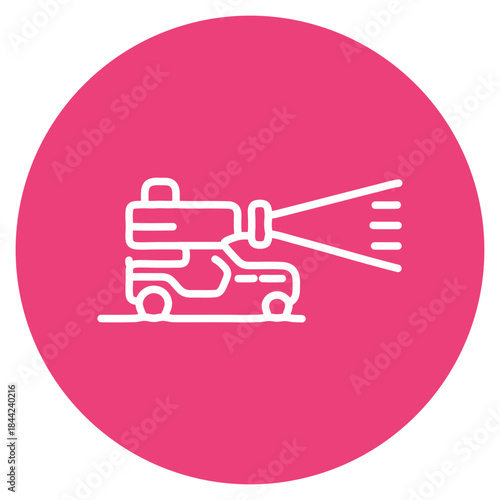 Searchlight Vehicle icon vector image. Can be used for Public Services.