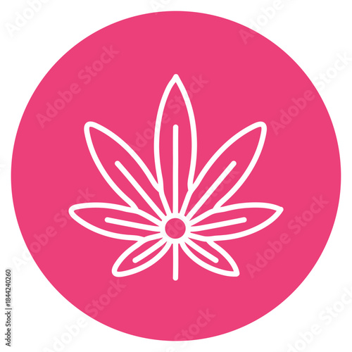 Cannabis icon vector image. Can be used for Addiction.