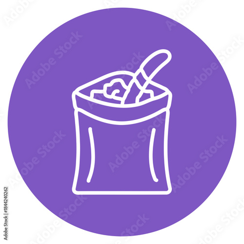 Chewing Tobacco icon vector image. Can be used for Addiction.