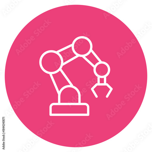 Collaborative Robot icon vector image. Can be used for Cyberpunk.