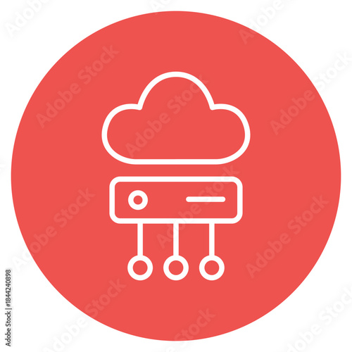 Edge Computing icon vector image. Can be used for Cyberpunk.