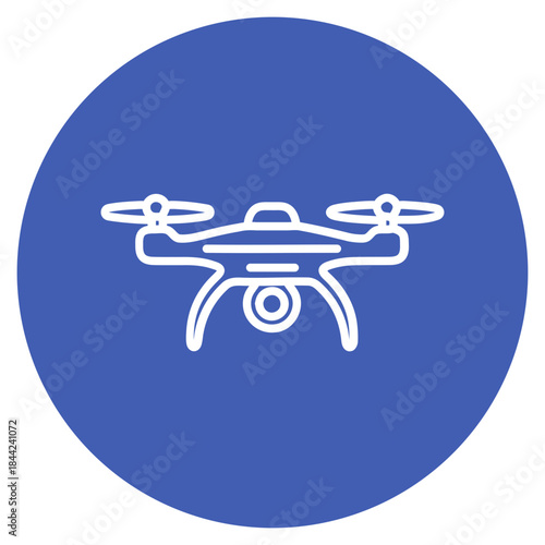Surveillance Drone icon vector image. Can be used for Cyberpunk.