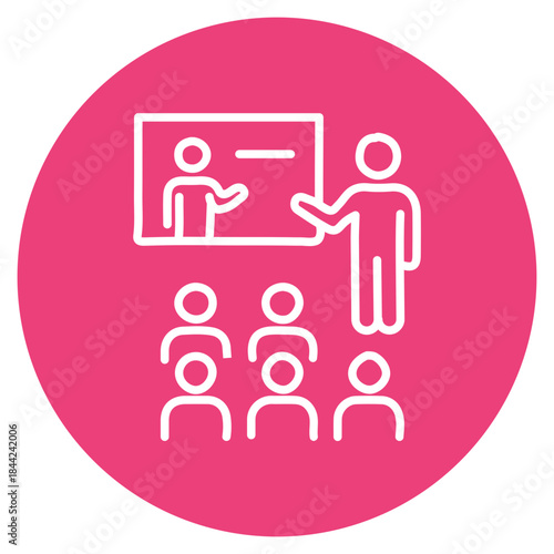 Training Room icon vector image. Can be used for Coworking Space.