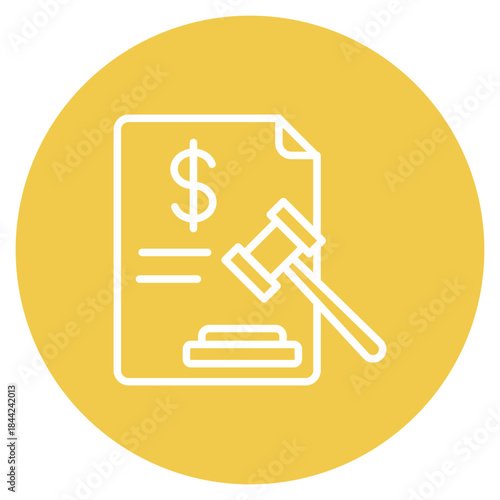 Administrative Fine icon vector image. Can be used for Compliance And Regulation.
