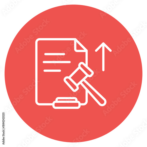 Appeals Process icon vector image. Can be used for Compliance And Regulation.