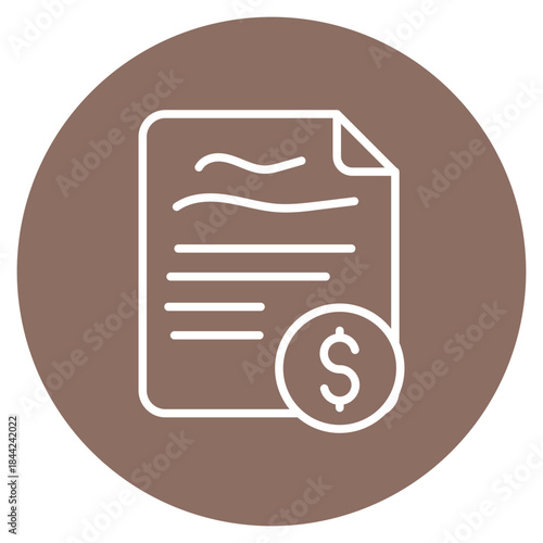 Asset Declaration icon vector image. Can be used for Compliance And Regulation.