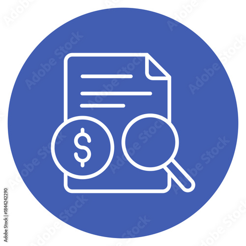 Financial Disclosure icon vector image. Can be used for Compliance And Regulation.