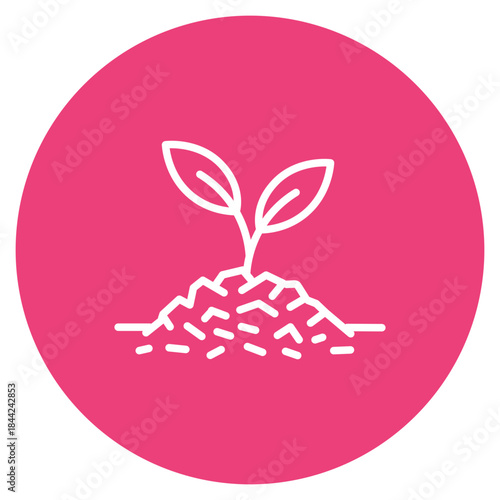 Mulching icon vector image. Can be used for Agriculture.