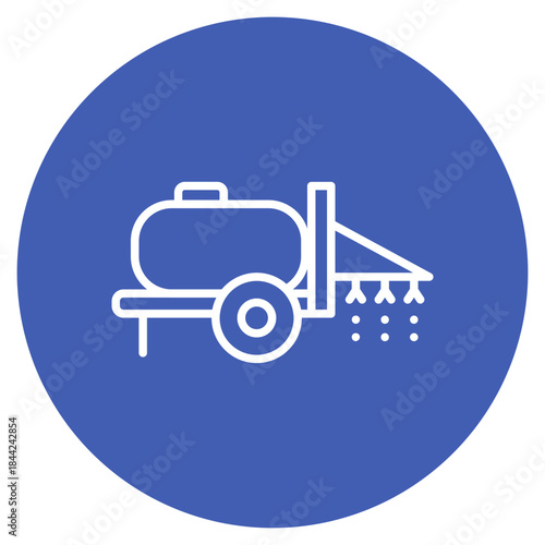 Crop Sprayer icon vector image. Can be used for Agriculture.
