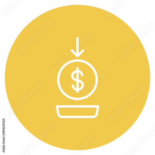 Monetization icon vector image. Can be used for Video Blog.