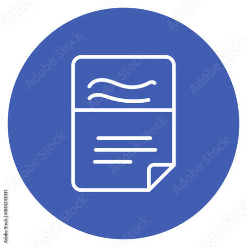 Script icon vector image. Can be used for Video Blog.