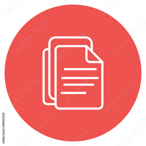 Duplicate File icon vector image. Can be used for Documents And Files.