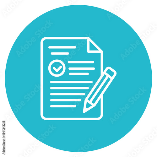 Draft Document icon vector image. Can be used for Documents And Files.