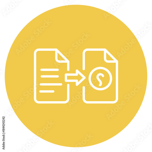 File Conversion icon vector image. Can be used for Documents And Files.