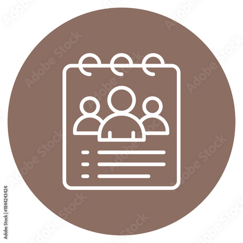Meeting Notes icon vector image. Can be used for Documents And Files.