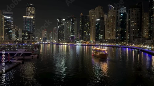 singapore city skyline at night