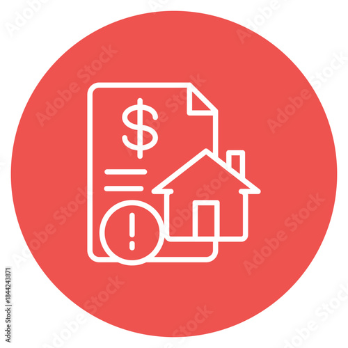 Loan Default icon vector image. Can be used for Credit And Loan.