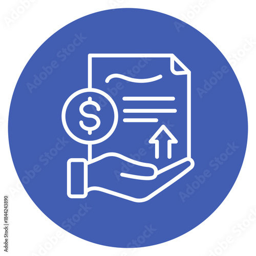 Loan Payment icon vector image. Can be used for Credit And Loan.