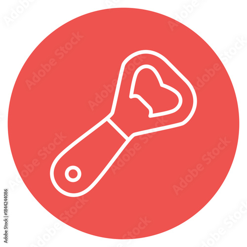 Bottle Opener icon vector image. Can be used for Bar.