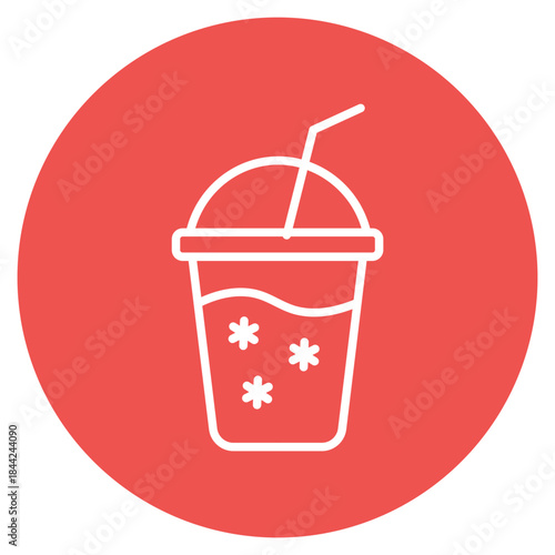 Cold Drink icon vector image. Can be used for Bar.