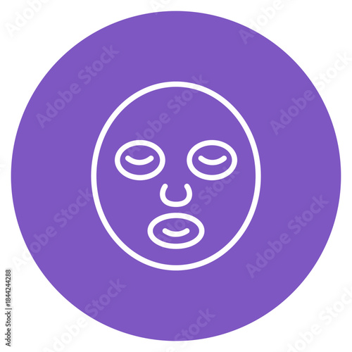 Beauty Mask icon vector image. Can be used for Cosmetology.