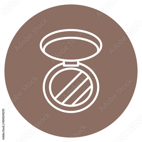 Bronzer icon vector image. Can be used for Cosmetology.