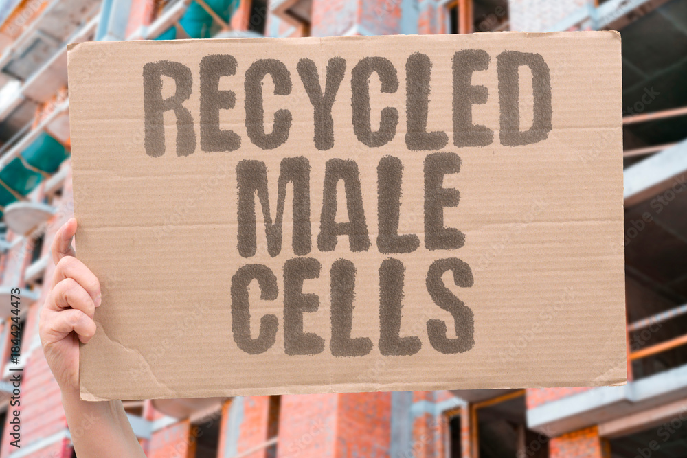 Φωτογραφία "Recycled Male Cells" Unused sperm are dismantled and their parts reused