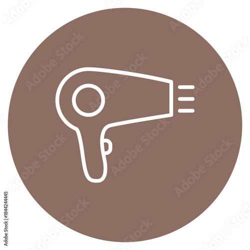 Hair Dryer icon vector image. Can be used for Cosmetology.
