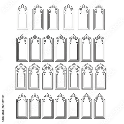 Islamic Graphic Collection: Mosque Silhouettes, Halal Certification Stamps, Ramadan Icons, and Religious Symbols
