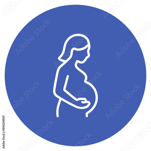 Expectant Mother icon vector image. Can be used for Maternity.