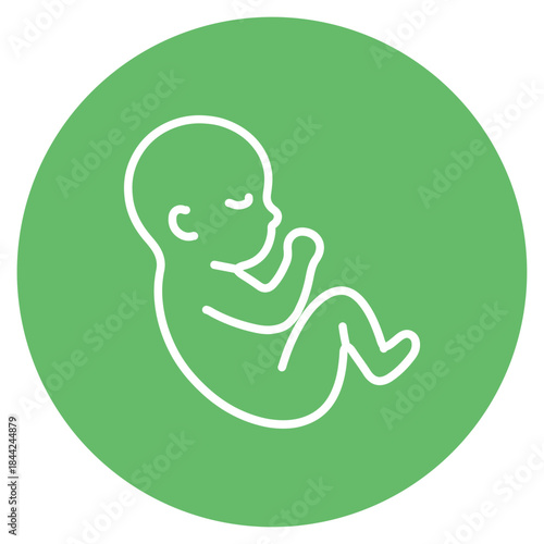 Fetal Growth icon vector image. Can be used for Maternity.