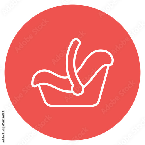 Infant Car Seat icon vector image. Can be used for Maternity.