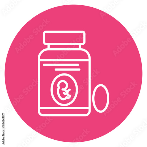 Prenatal Vitamins icon vector image. Can be used for Maternity.