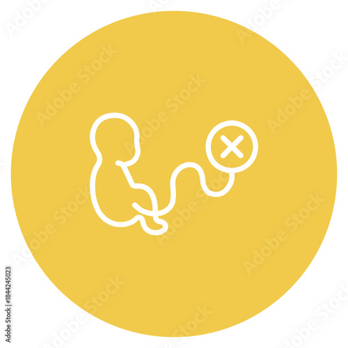 Umbilical Cord icon vector image. Can be used for Maternity.