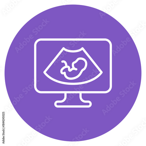 Sonogram icon vector image. Can be used for Maternity.