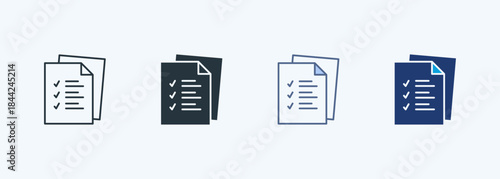 Document Multiple Style Icon Collection