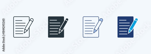 Writing Multiple Style Icon Collection