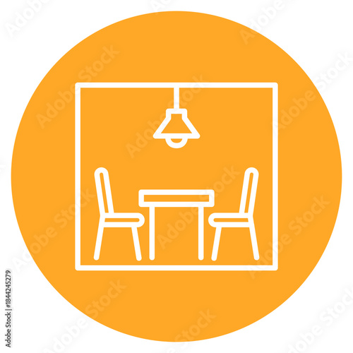 Interrogation Room icon vector image. Can be used for Crime Investigation.