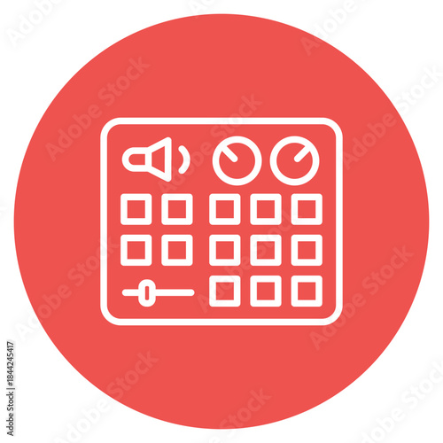 Beat Maker icon vector image. Can be used for Artist Studio.