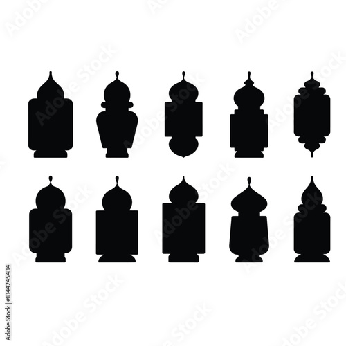 Islamic Design Elements Megapack: Mosque Silhouettes, Halal Certification Labels, and Ramadan Religious Icons