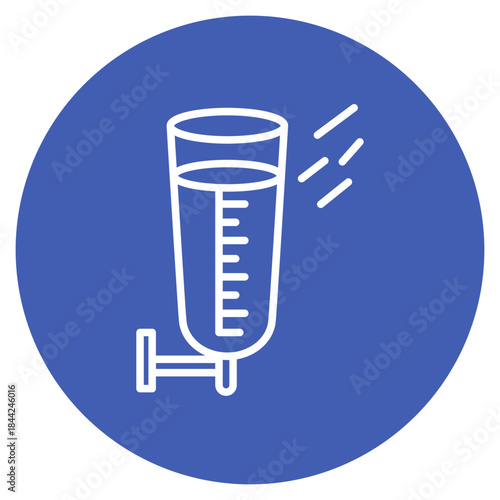 Rain Gauge icon vector image. Can be used for Geography.