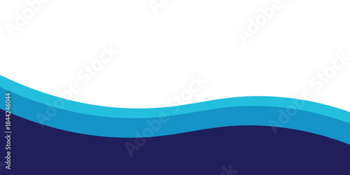 Curved Header and Footer Element. Vector EPS 10