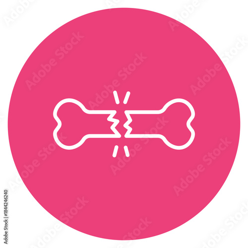 Bone Fragment icon vector image. Can be used for Archeology.