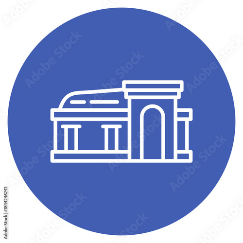 Burial Chamber icon vector image. Can be used for Archeology.