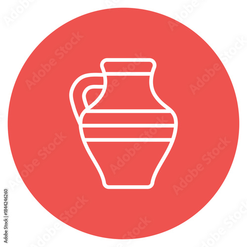 Copper Artifact icon vector image. Can be used for Archeology.