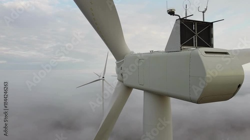 wind turbine on a wind farm