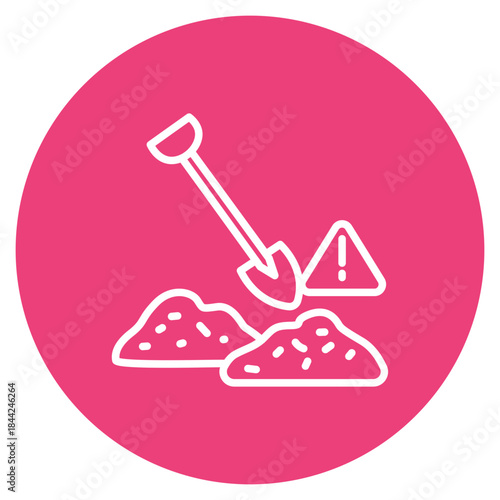 Dig Site icon vector image. Can be used for Archeology.