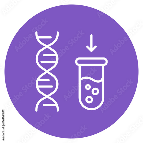 DNA Extraction icon vector image. Can be used for Archeology.