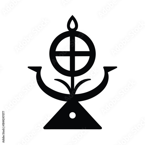 Omulu Healing Altar Symbol Illustration