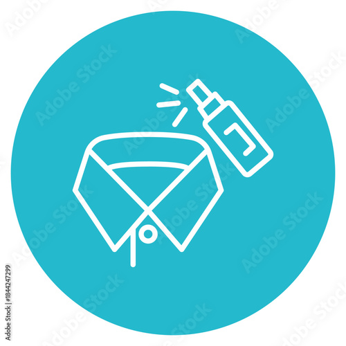 Collar Starch icon vector image. Can be used for Laundry.